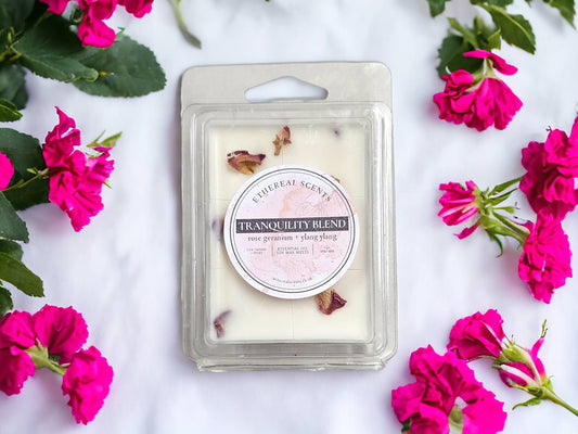 Rose Geranium & Ylang Ylang ** Tranquility Blend Soy Wax Melts