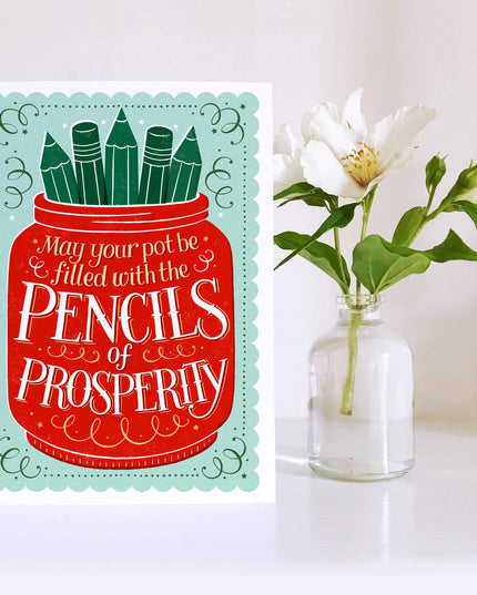 The Pencils of Prosperity Artist and New Business Card
