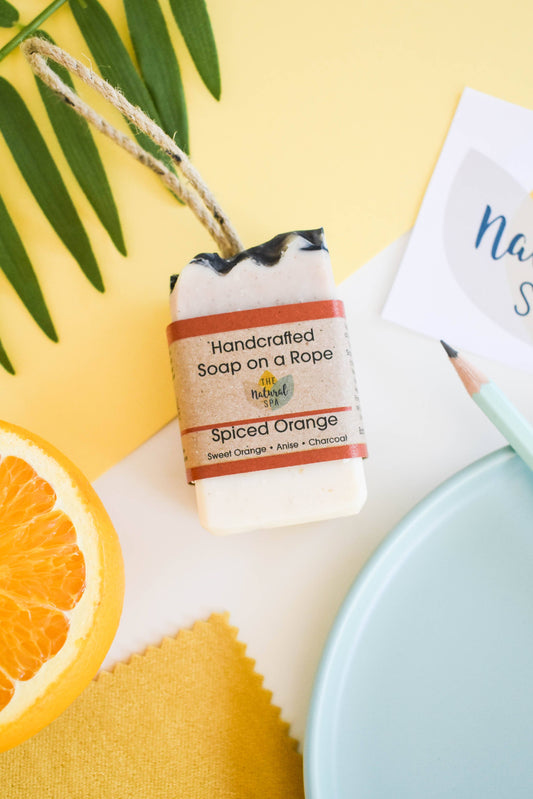 Spiced Orange Soap on a Rope - 100g / Vegan