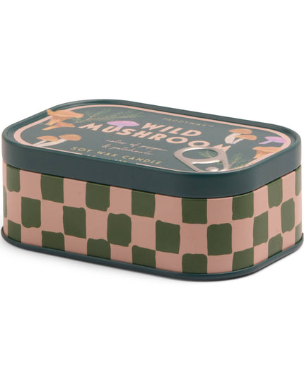 Paddywax Bistro Mushroom Tin Candle - Wild Mushroom
