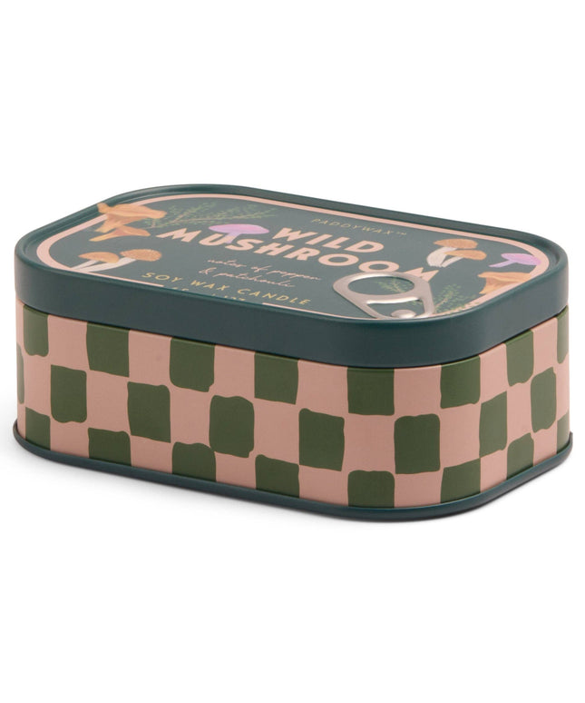 Paddywax Bistro Mushroom Tin Candle - Wild Mushroom