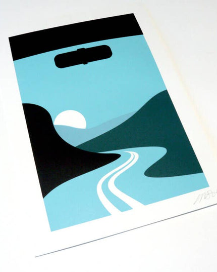 Moving Through The Mountains Art Print A4