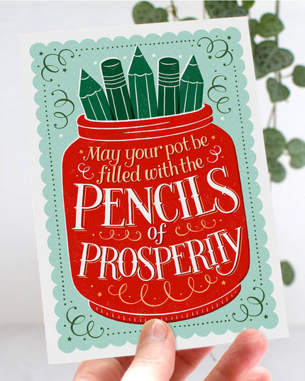 The Pencils of Prosperity Artist and New Business Card