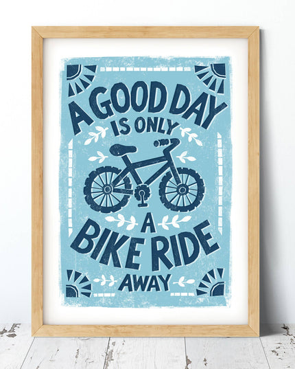 Bike Ride Print - A4
