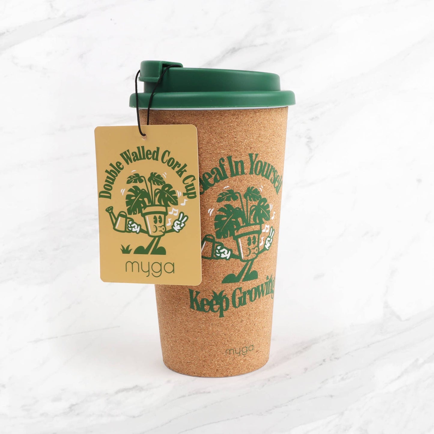 Double-Walled Cork Travel Cup -  Beleaf