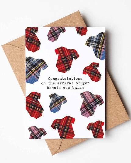 Bonnie Bairn | Scottish Greeting Card | New Baby Card