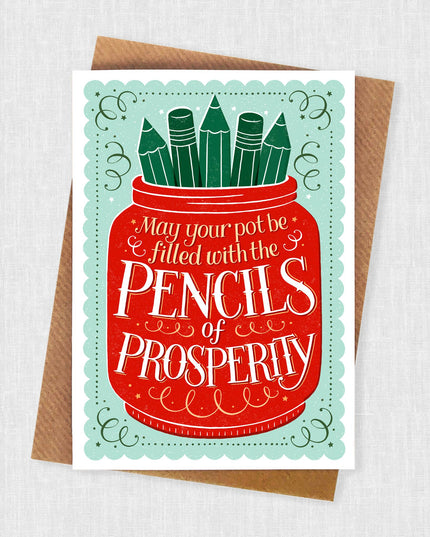 The Pencils of Prosperity Artist and New Business Card
