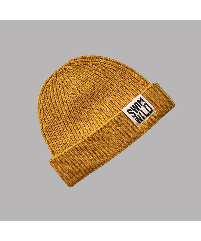 SWIM WILD Fishermans Knit Hat - Mustard