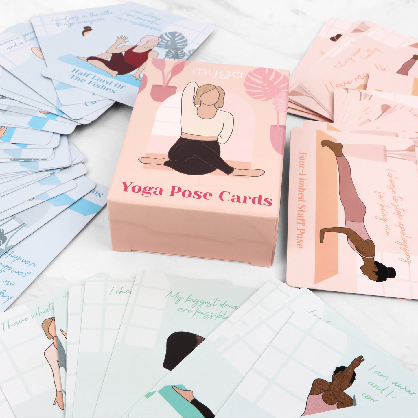 Affirmation Yoga Pose Cards