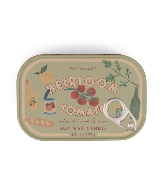 Paddywax Bistro Tomato Tin Candle - Heirloom Tomato