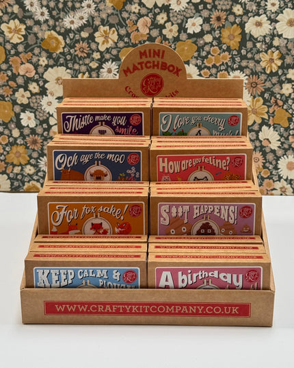 'For Fox Sake!' Mini Matchbox Cross Stitch Kit