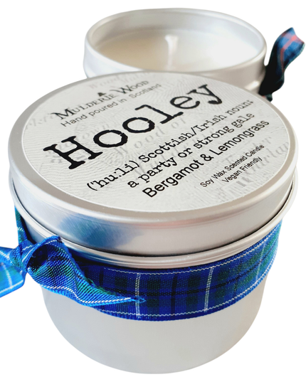 Hooley (Party) Bergamot and Lemongrass Scottish Gift Candle