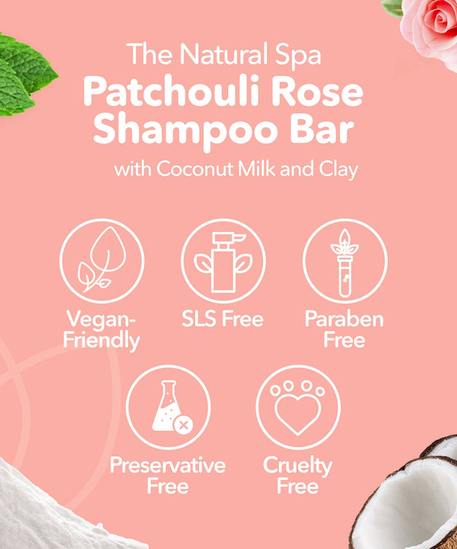 Patchouli Rose Shampoo Bar - Suitable for all hair types