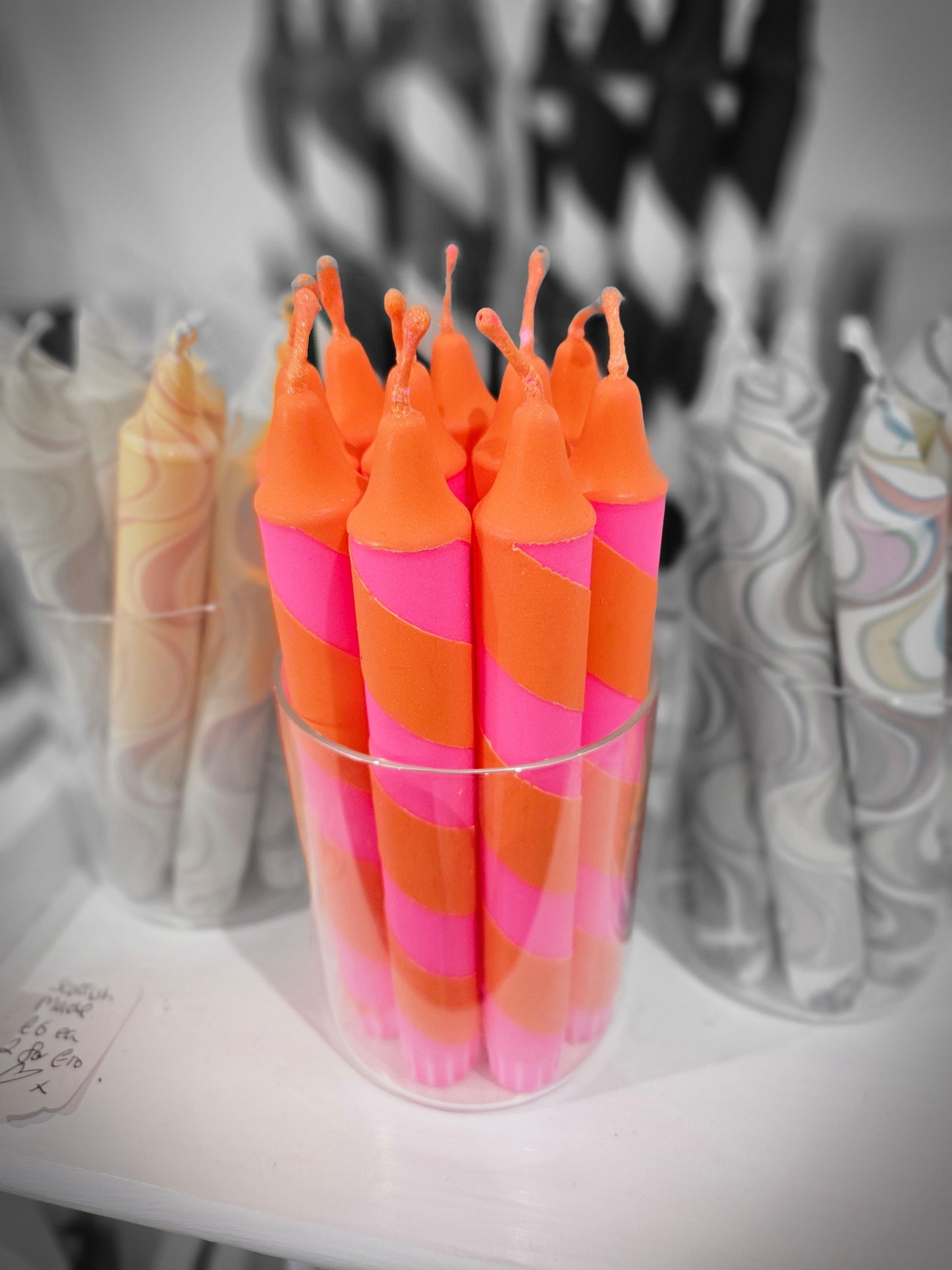 Vibrant Dinner Candles