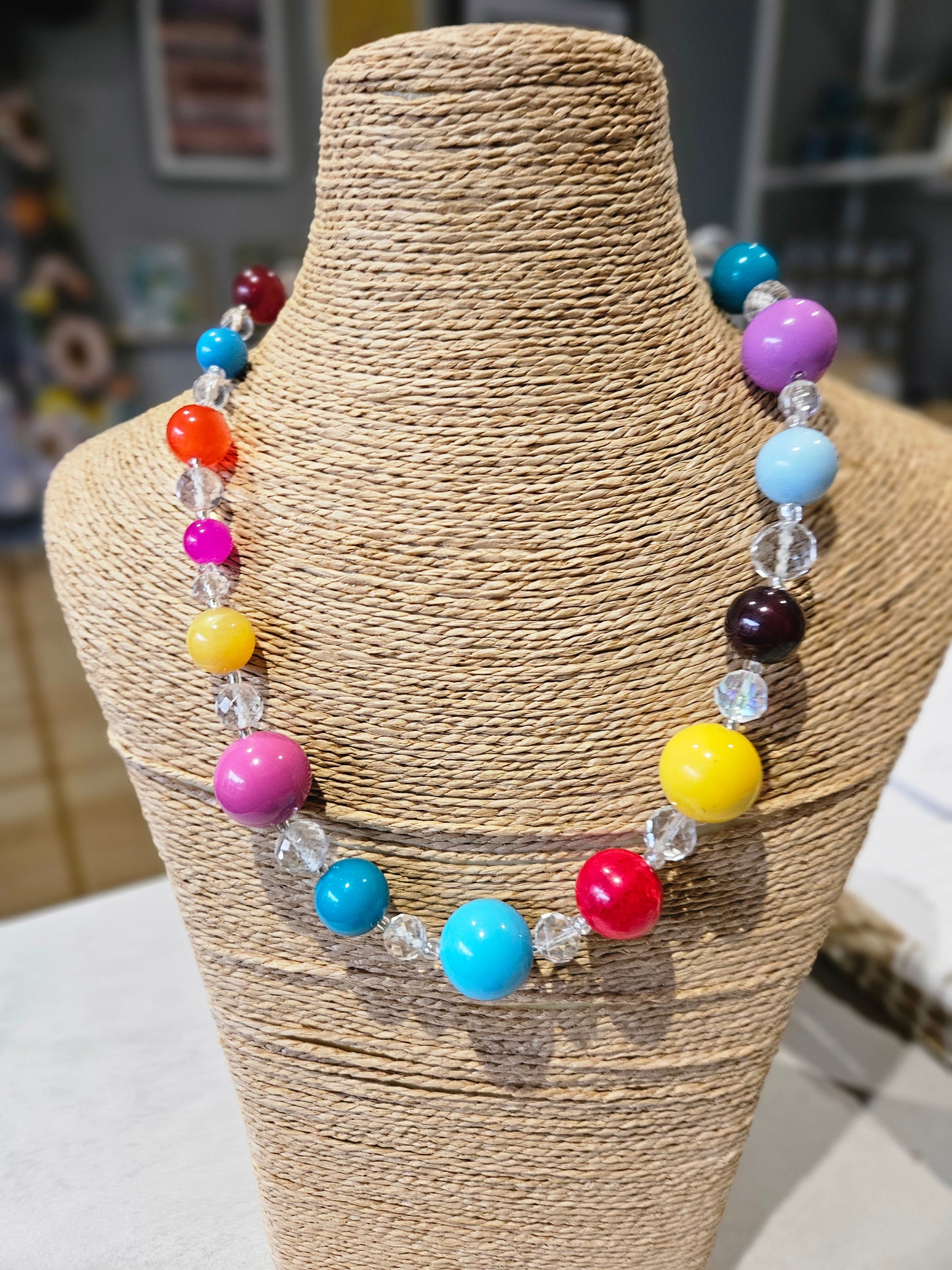 Bold Balls Necklace - Retro Beads