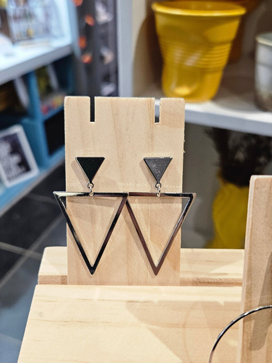 Geometric Triangular Earrings