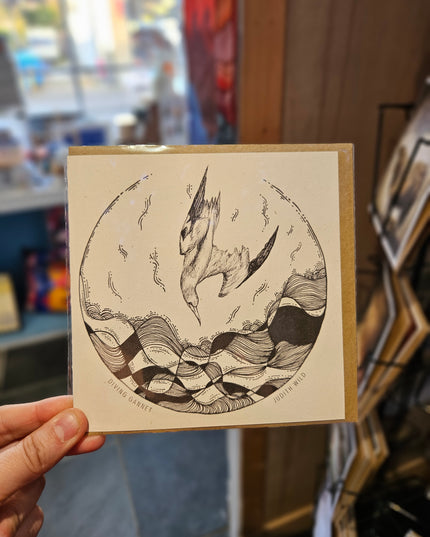 Birds, Beasts and Inky Water Worlds Cards Diving Gannet