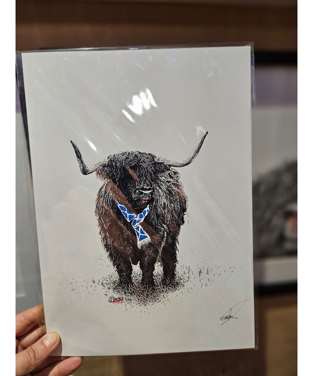 Pointillism Art Prints - Being Scottish