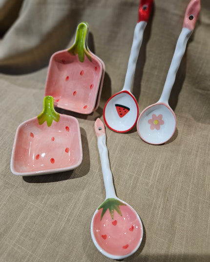 Ceramic Spoon & Mini Tray