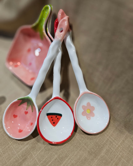 Ceramic Spoon & Mini Tray