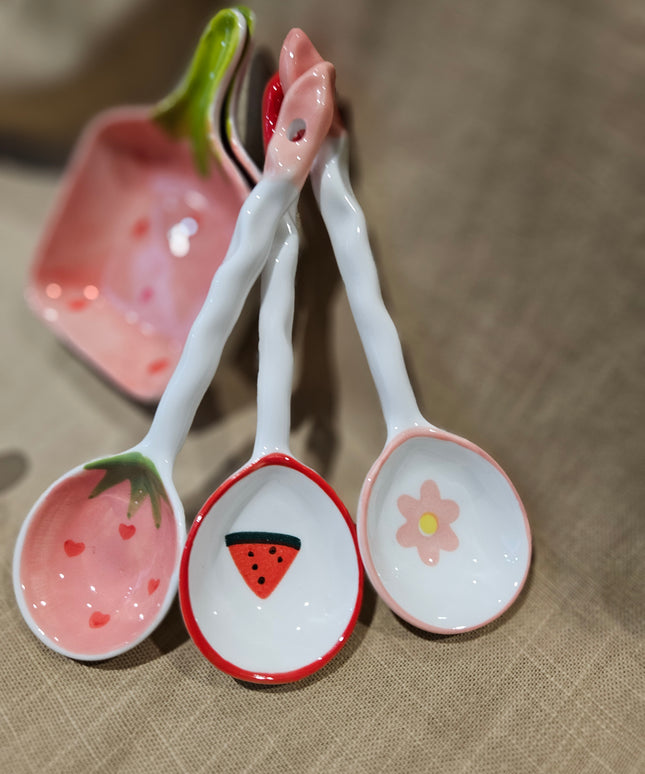 Ceramic Spoon & Mini Tray