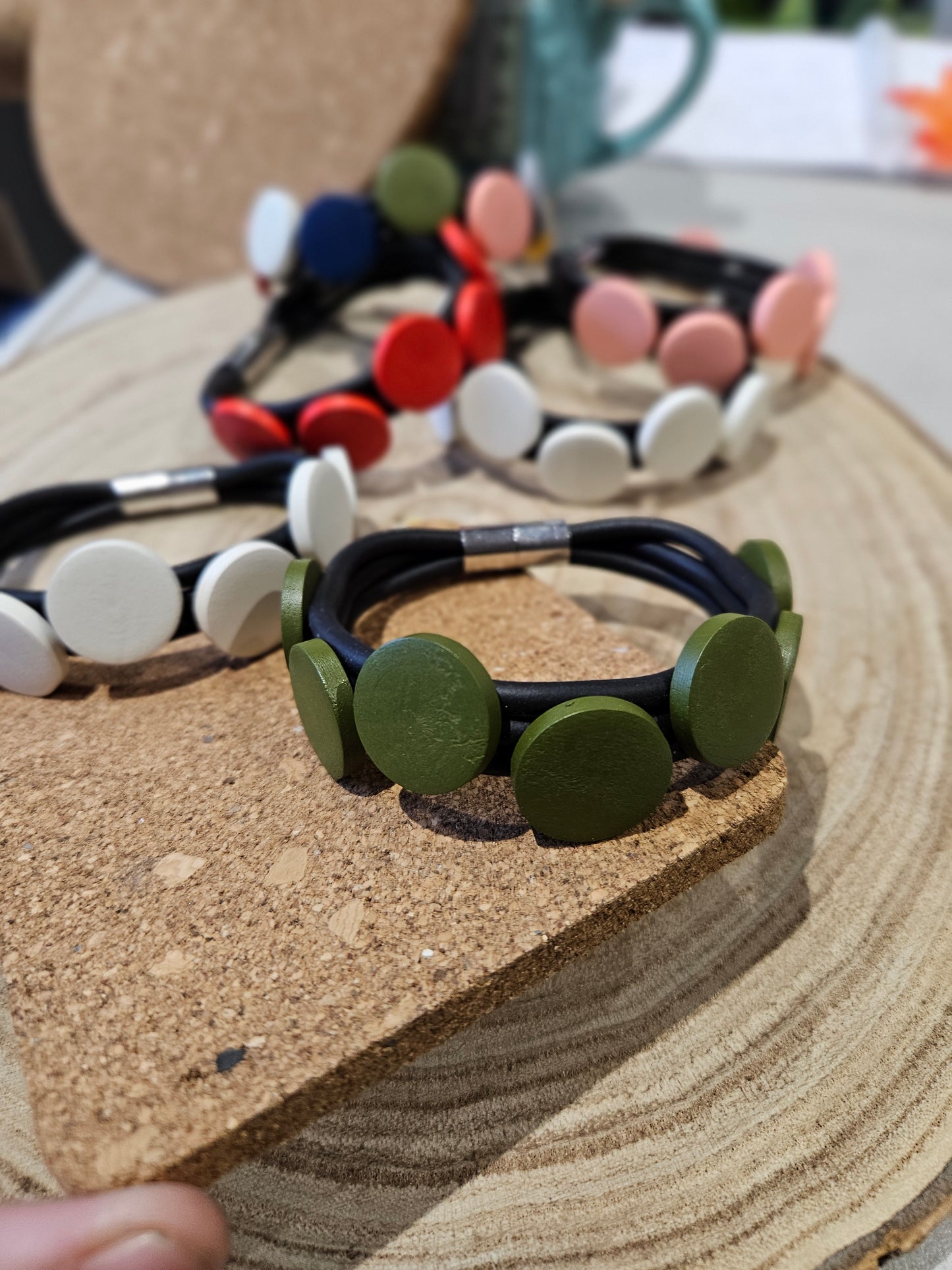 Wood Bracelets - various colours