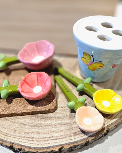 Ceramic Spoon Set - 4 spoons