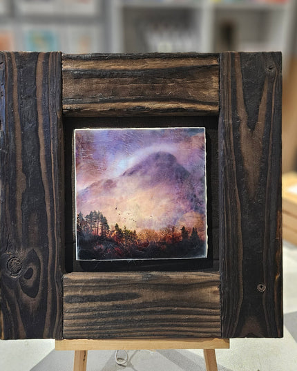 WOODEN ARTWORD - Framed Photo Encaustic Art