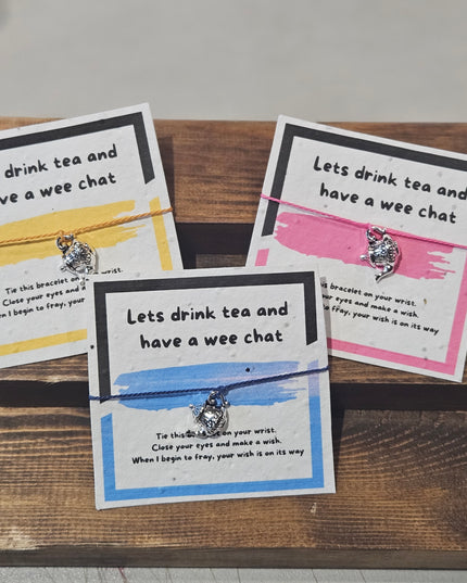 Make a Wish Charm Bracelet - Drink Tea &Chat