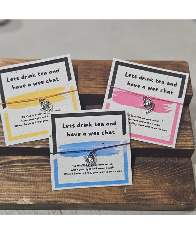 Make a Wish Charm Bracelet - Drink Tea &Chat