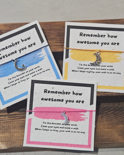 Make a Wish Charm Bracelet - Remember You're Awesome