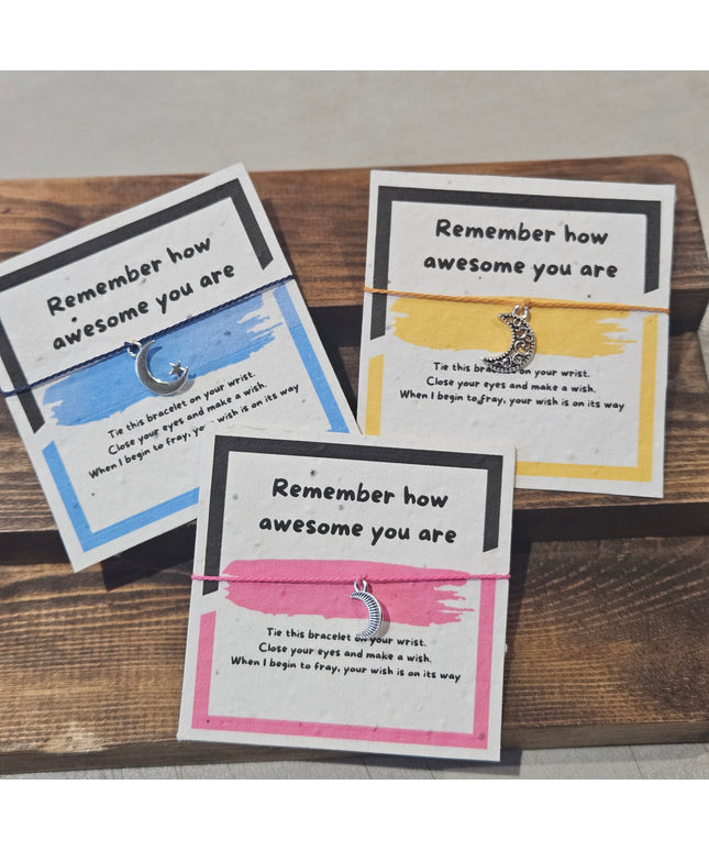 Make a Wish Charm Bracelet - Remember You're Awesome