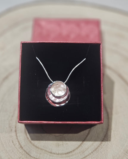 Blush Blooms Enamel Pendant Necklace