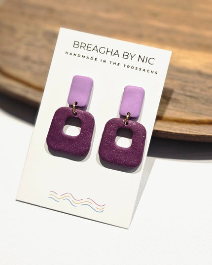 BESSIE Earrings - Soft Squares BESSIE16