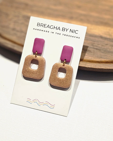 BESSIE Earrings - Soft Squares BESSIE14