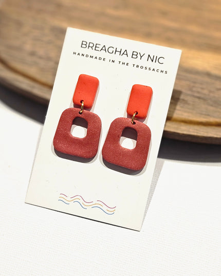 BESSIE Earrings - Soft Squares BESSIE11