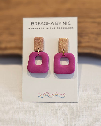 BESSIE Earrings - Soft Squares BESSIE04