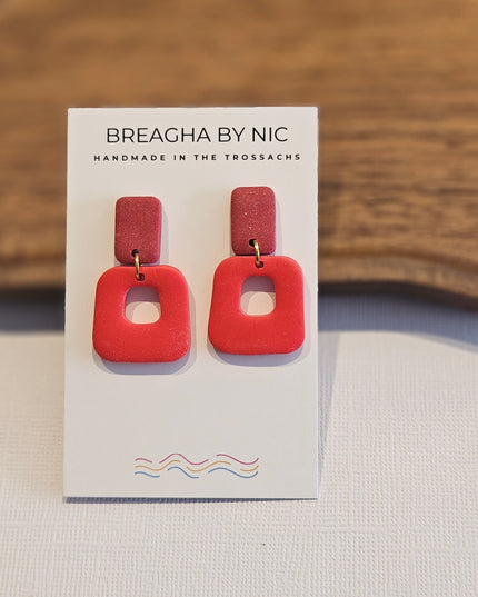 BESSIE Earrings - Soft Squares BESSIE03