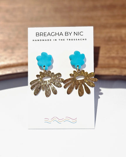 LOISA Earrings - Flair Turquoise Matt