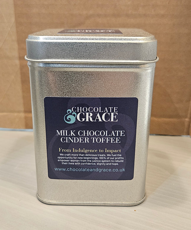 Grace Chocolates - Chocolate Cinder Toffee Tins Milk Chocolate