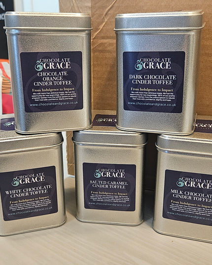 Grace Chocolates - Chocolate Cinder Toffee Tins