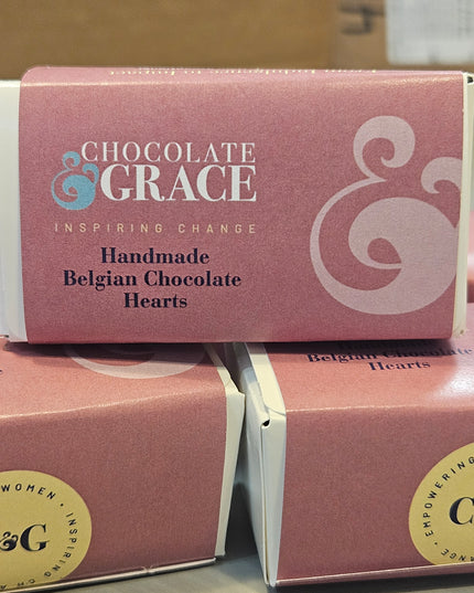 Handmade Belgium Chocolate Hearts - Boxed