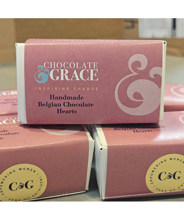 Handmade Belgium Chocolate Hearts - Boxed
