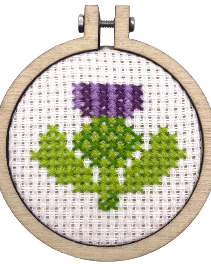 'Thistle Make You Smile' Mini Matchbox Cross Stitch Kit
