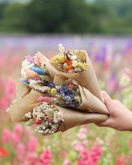 Mini Dried Flower Colourful Bouquet