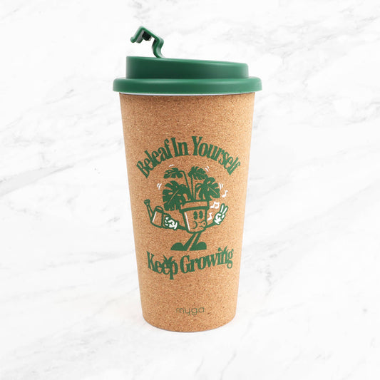 Double-Walled Cork Travel Cup -  Beleaf