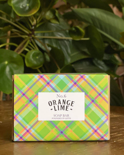 Tartan Soap Bar - Orange & Lime