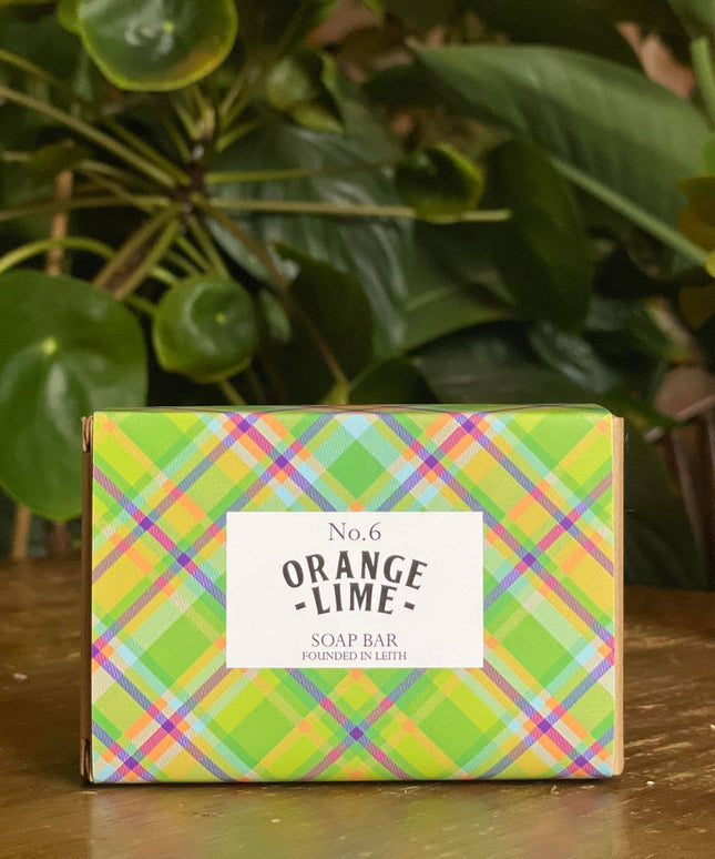 Tartan Soap Bar - Orange & Lime