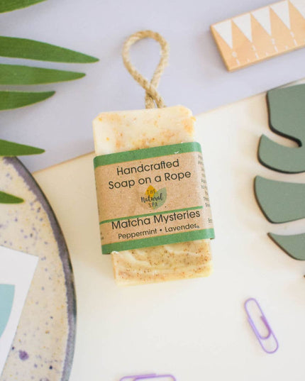 Matcha Mysteries Soap On A Rope 100g - Vegan