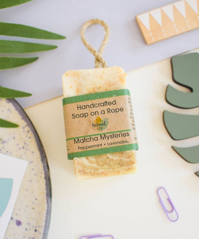 Matcha Mysteries Soap On A Rope 100g - Vegan
